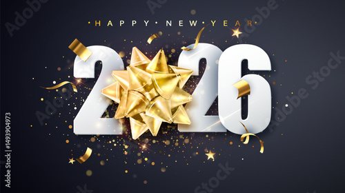 2026 New Year Posters Christmas and New Year Design.