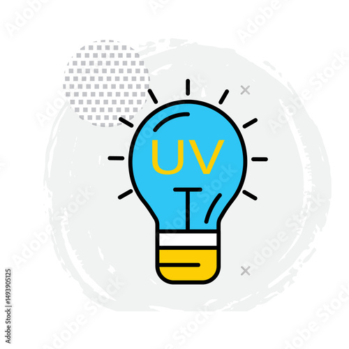 UV light Vector Icon Design in Transparent PNG 