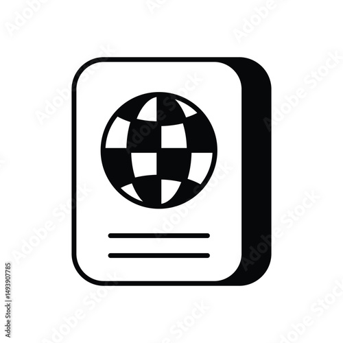 Passport Vector icon