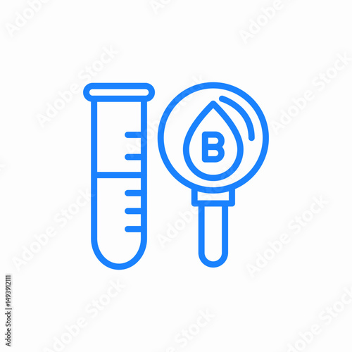 blood test icon sign vector