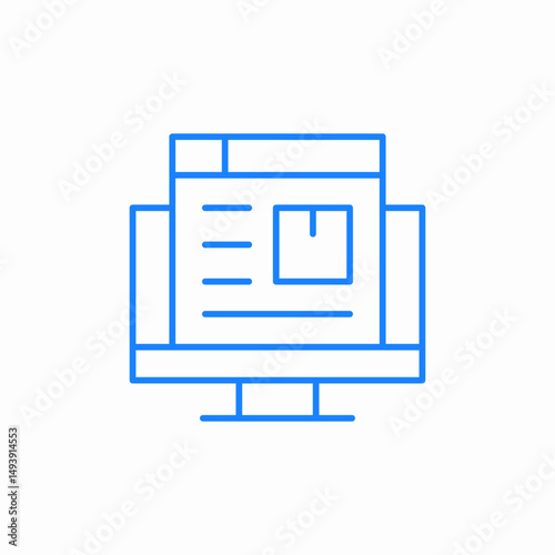 online form icon sign vector