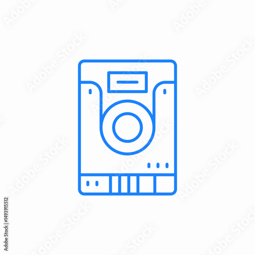 photo camera icon sign vector