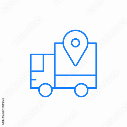 shipment tracking icon sign vector