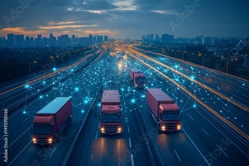 Logistics management and transportation network tracking on digital touchscreen map interface for supply chain coordination
