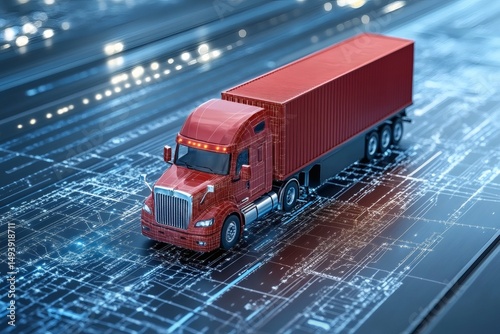 Logistics management and transportation network tracking on digital touchscreen map interface for supply chain coordination
