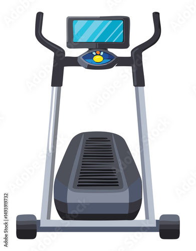 Stationary Elliptical Cross Trainer for Cardio Exercise
