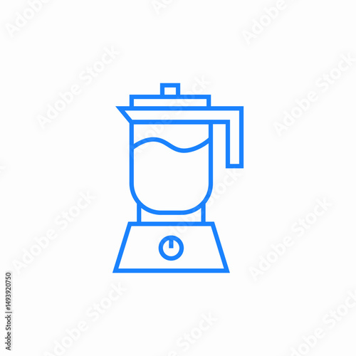 blender juicer icon sign vector