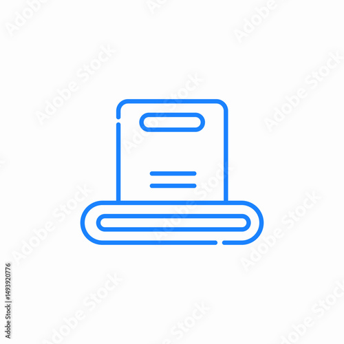 box conveyor icon sign vector