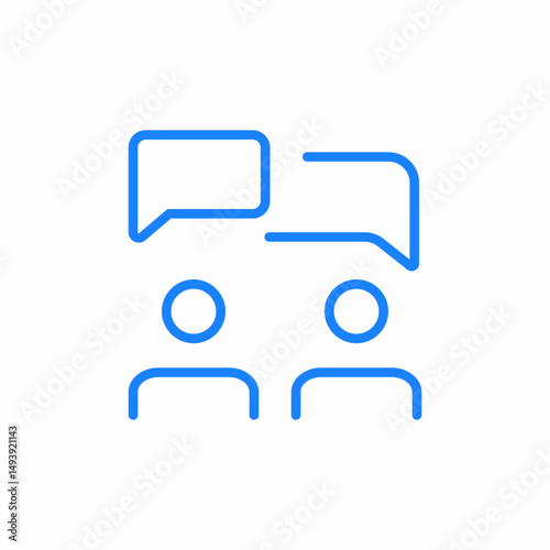 chatting conversation icon sign vector
