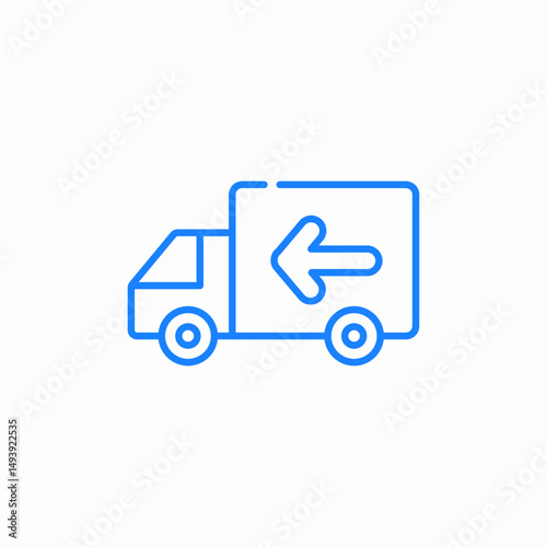 delivery truck icon sign vector