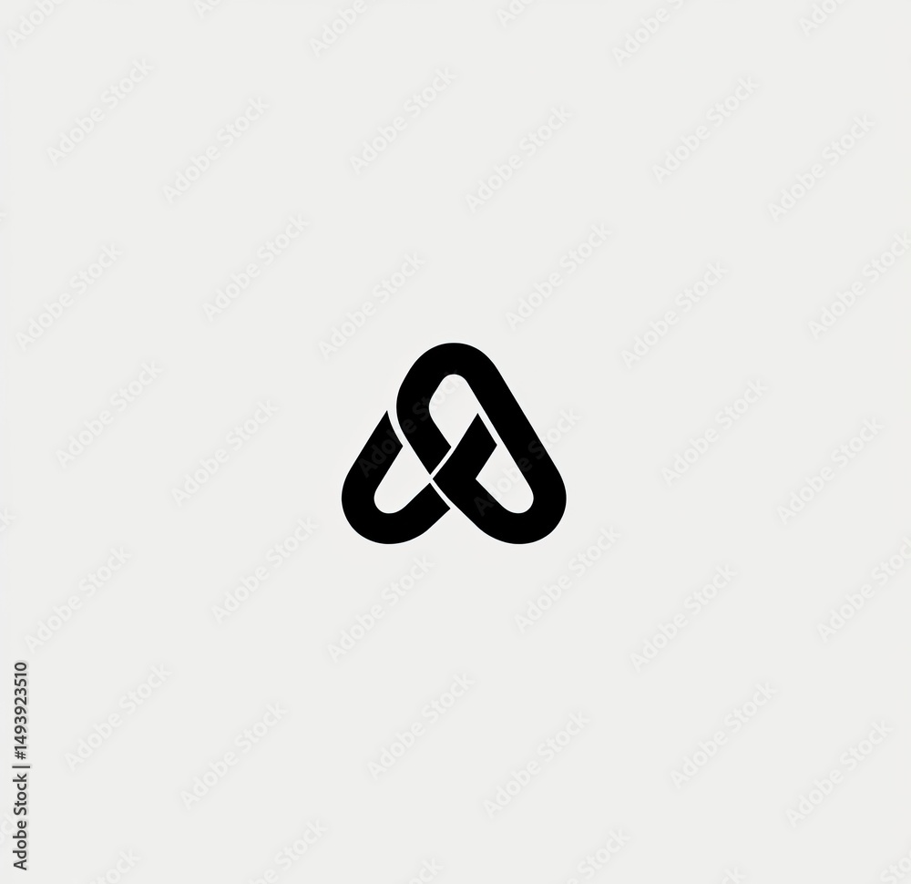 Abstract linked letter logo Abstract linked letter logo