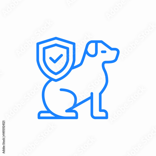 pet insurance icon sign vector