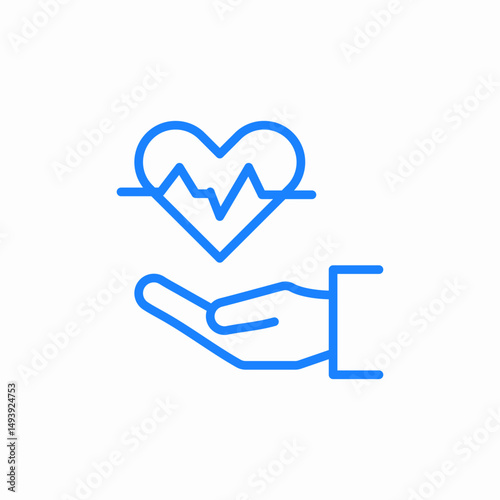 save life icon sign vector