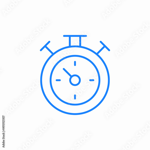 stopwatch timer icon sign vector
