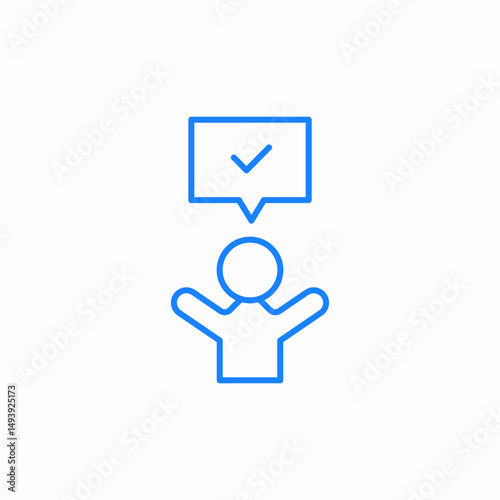 success manager icon sign vector