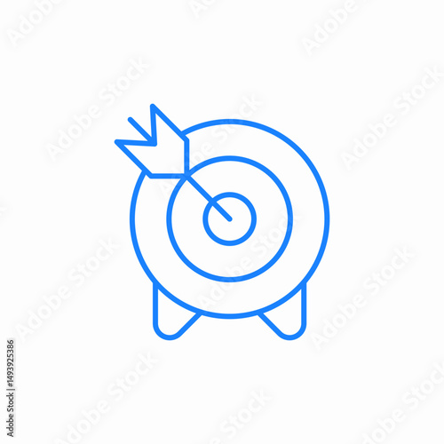 target reached icon sign vector