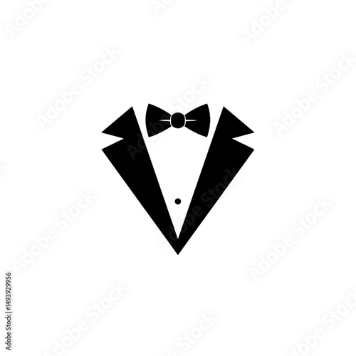 Elegant tuxedo with bow tie