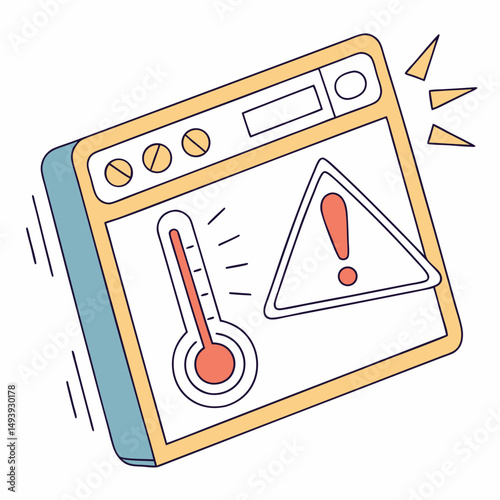 Website overheating error alert high temperature warning
