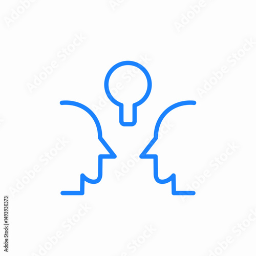 idea exchange icon sign vector