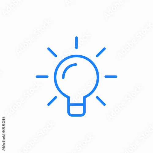idea lightbulb icon sign vector