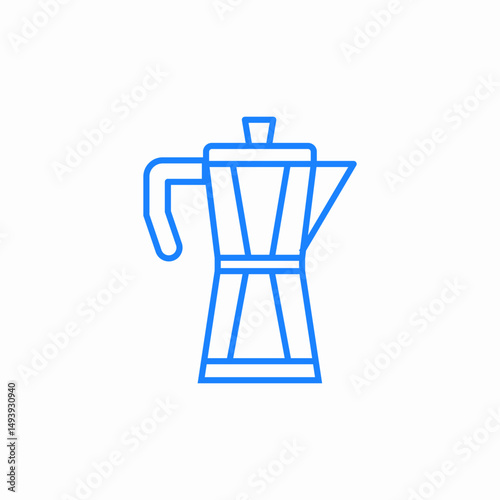 moka pot icon sign vector