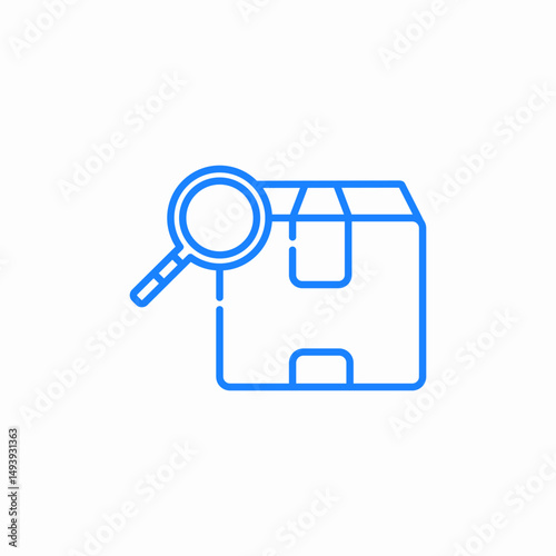 package inspection icon sign vector