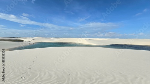 Sand dunes on the lake