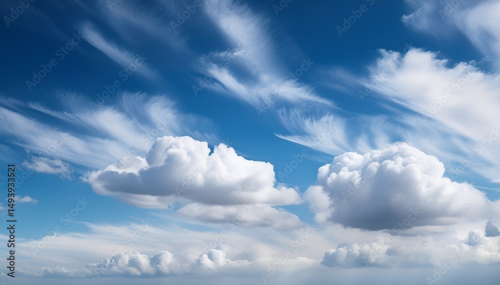 Fototapeta premium white clouds texture abstract photo sky background