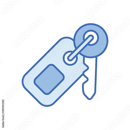 Room Key Vector icon