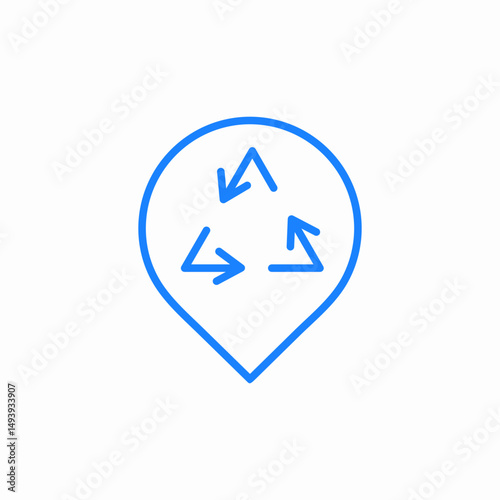 water cycle icon sign vector