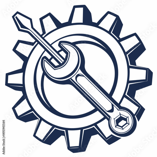Gear wrench screwdriver repair tools mechanic engineering