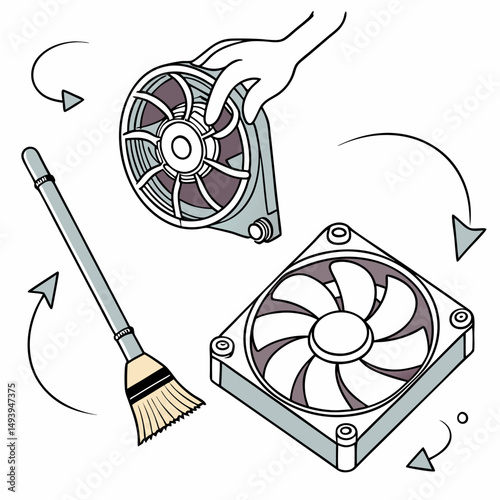 Cleaning computer fans dust removal maintenance guide