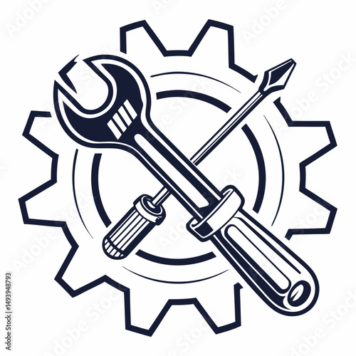 Wrench screwdriver gear mechanic repair tools
