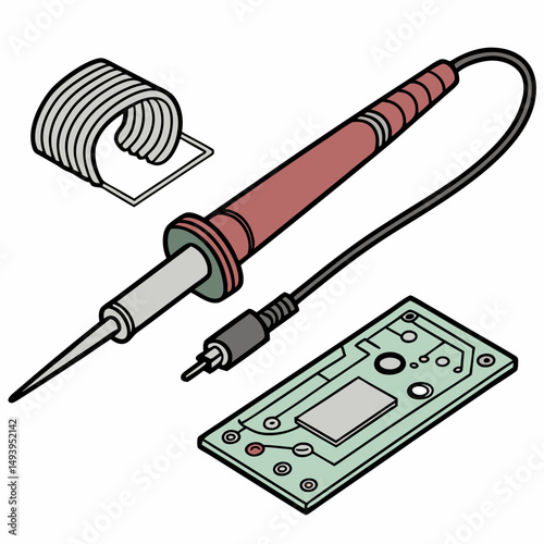 Soldering iron kit electronics repair circuit board
