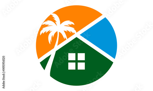 house building resort logo