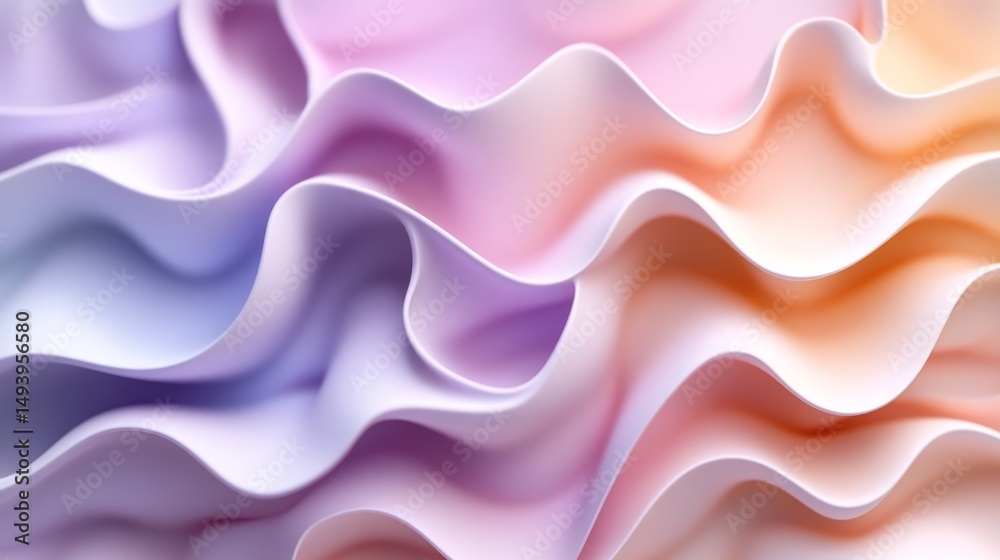 Fototapeta premium Abstract swirling pastel texture design.