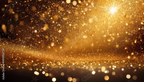 mesmerizing gold glitter sparkle background for luxurious and elegant designs