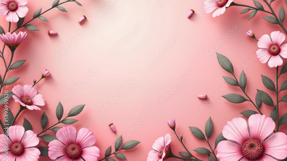 Fototapeta premium Mother’s Day sale banner design Iris 