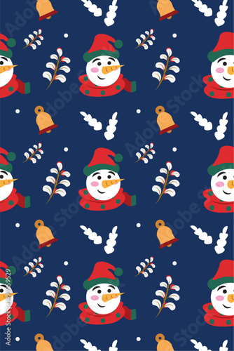Christmas pattern background Wrapping paper Vector