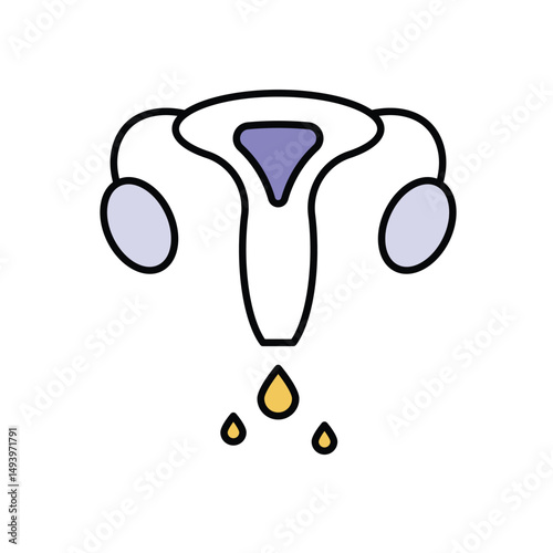 Vaginal Discharge Icon vector
