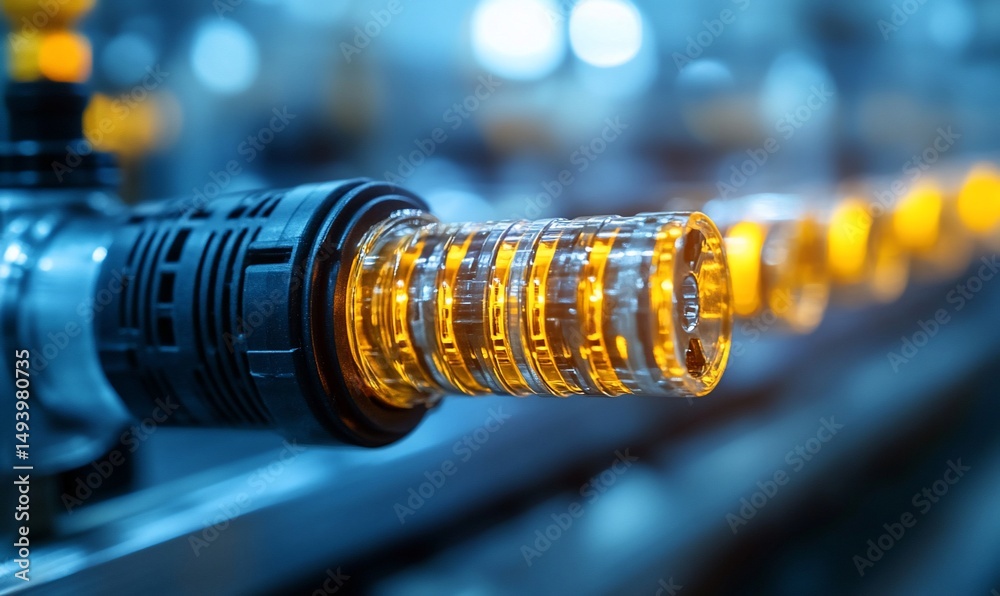 Obraz premium Industrial machinery manufacturing process