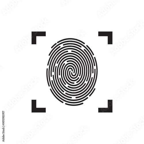 fingerprint symbol icon