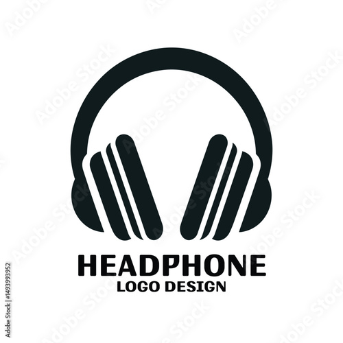 Headphone Vector Logo Design