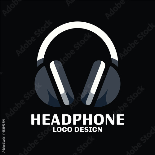 Headphone Vector Logo Design
