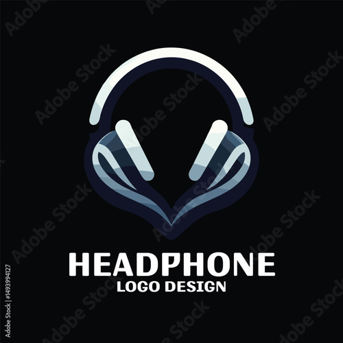 Headphone Vector Logo Design