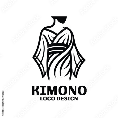 Kimono Vector Logo Design