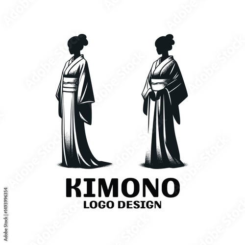 Kimono Vector Logo Design