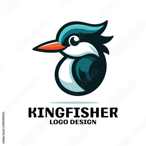 Kingfisher Vector Logo Design