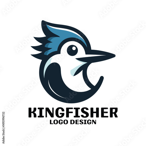 Kingfisher Vector Logo Design