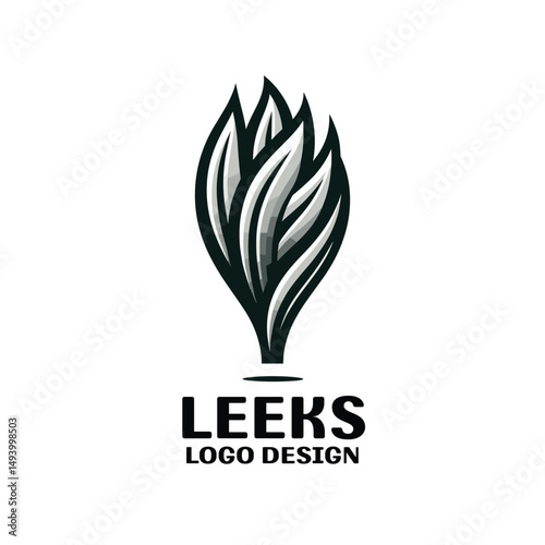 Leeks Vector Logo Design